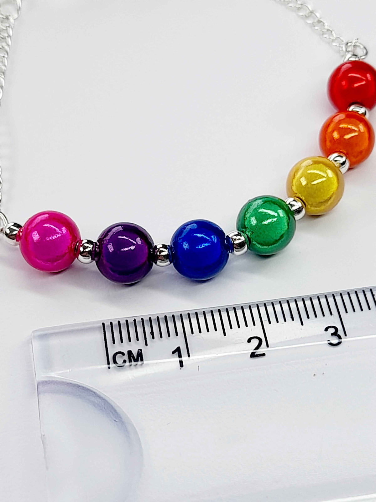 Rainbow Bead Bracelet – Colourful & Lightweight