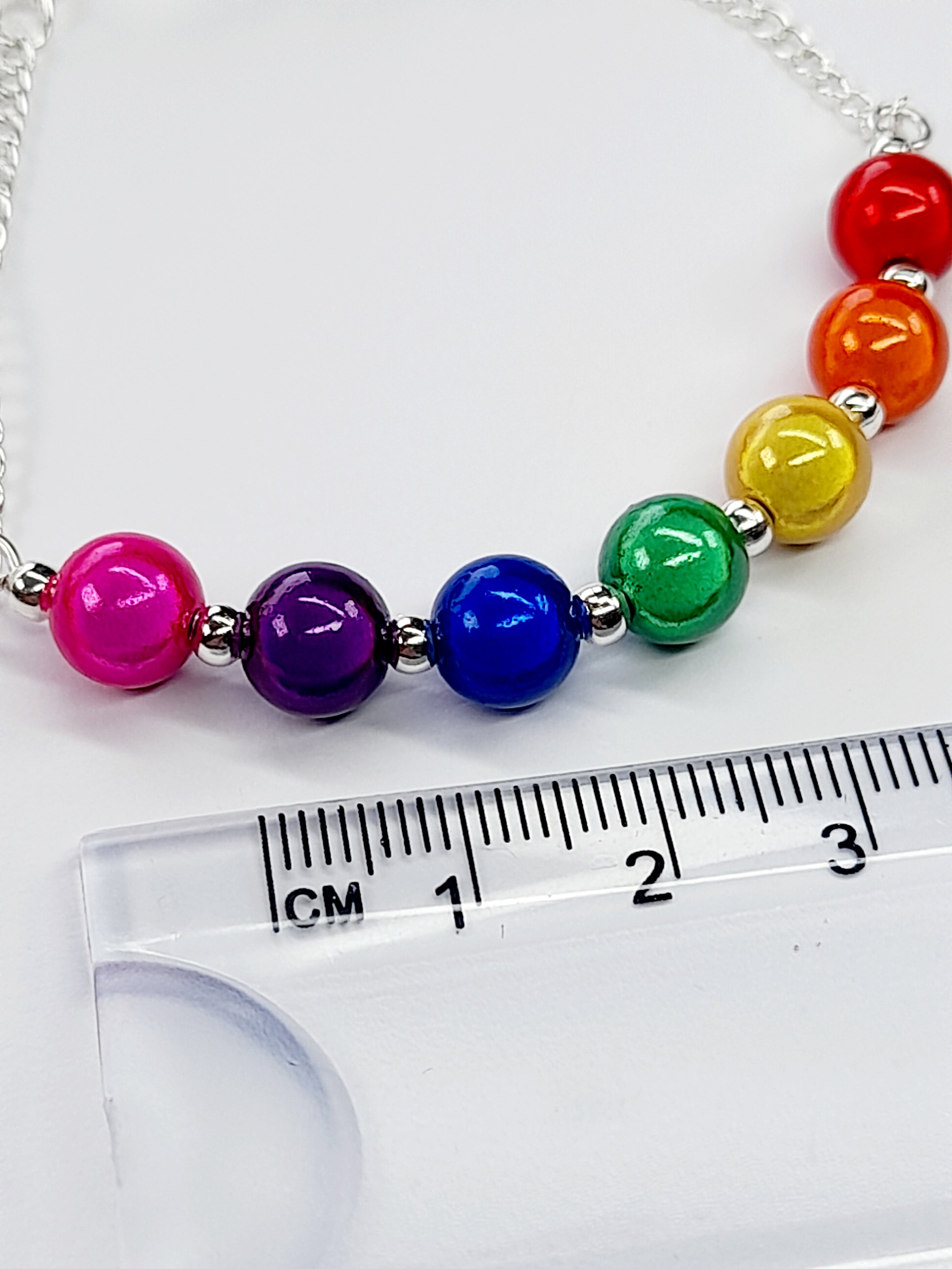Rainbow Bead Bracelet – Colourful & Lightweight