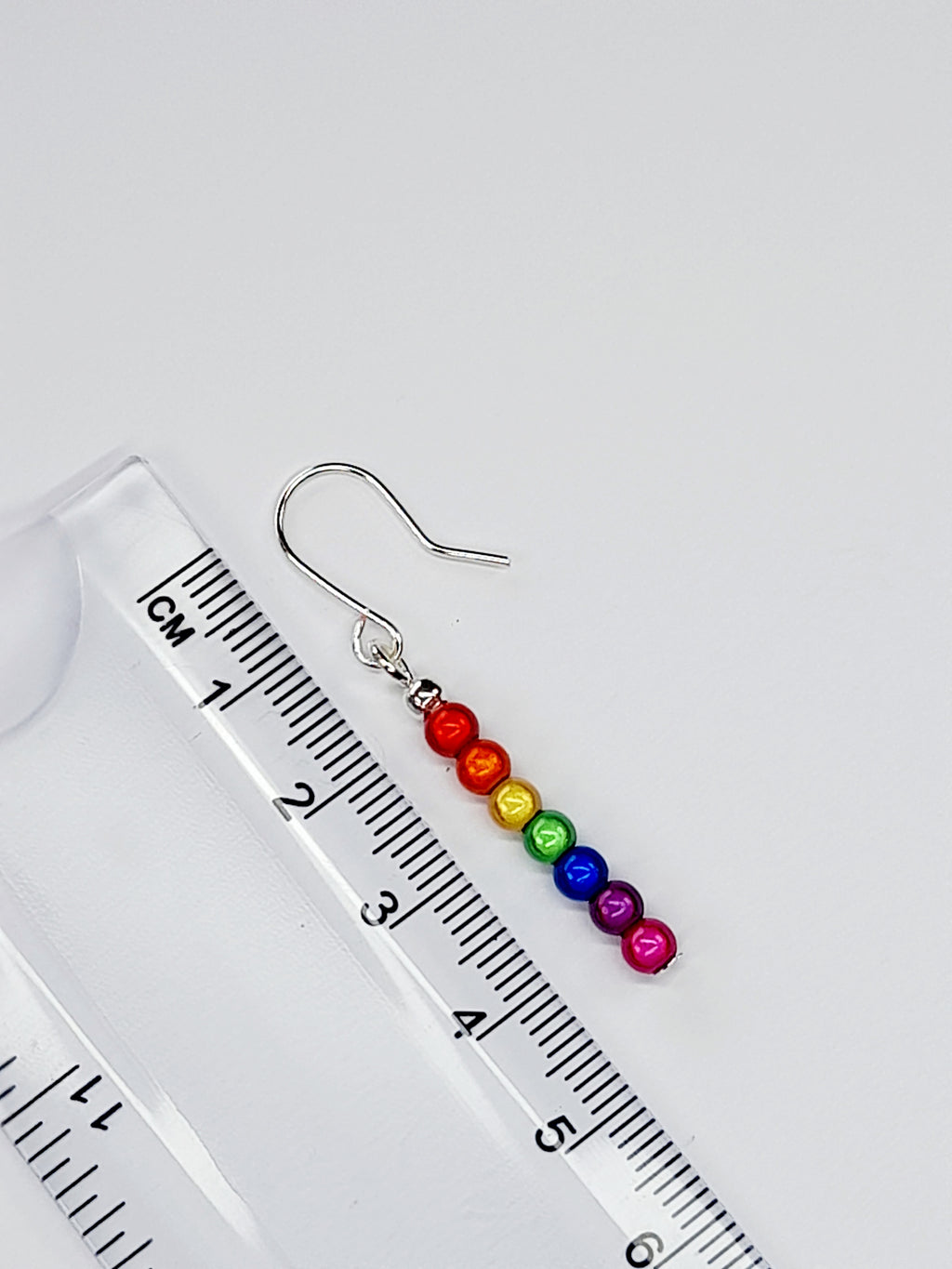 Small Rainbow Drop Earrings – Colourful, Lightweight & Handmade