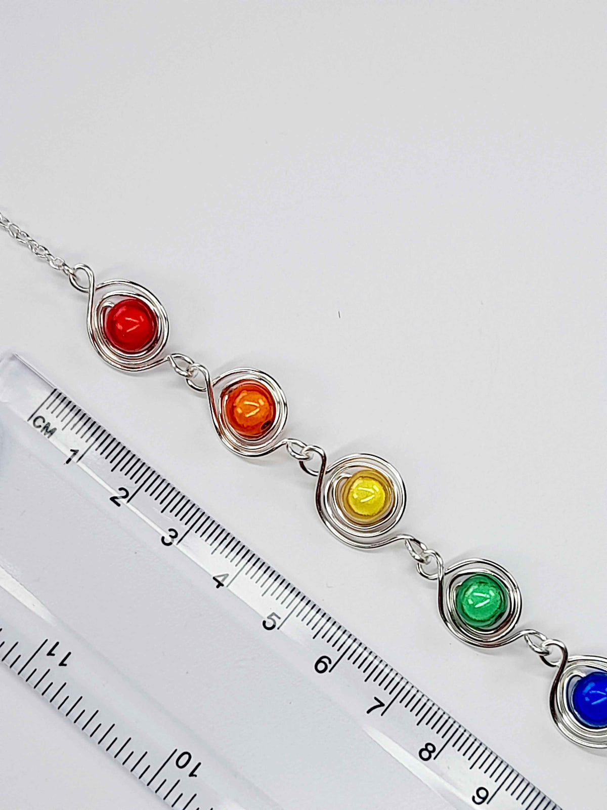 Swirly Rainbow Spiral Necklace – Colourful, Lightweight & Handmade