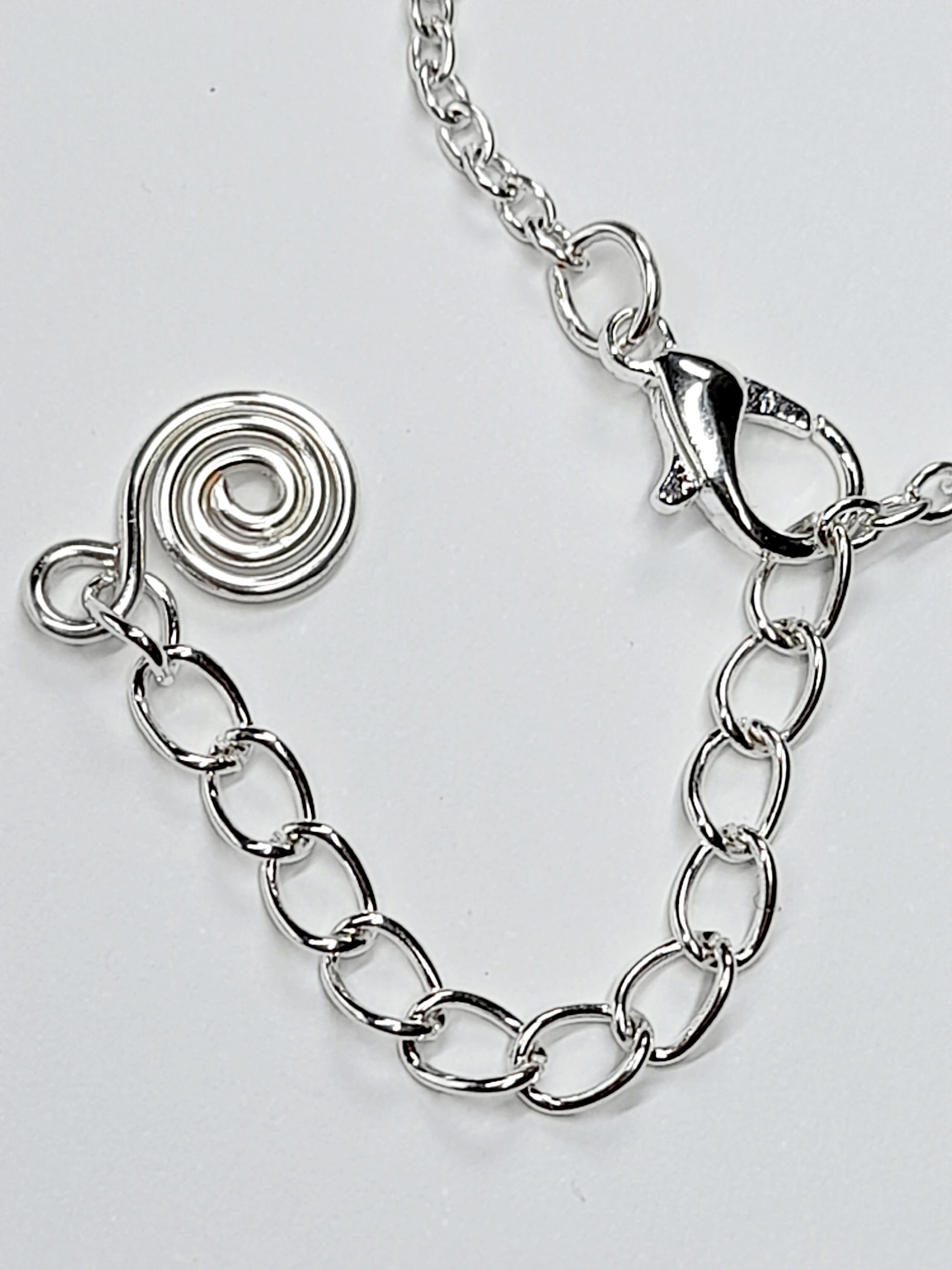 Dainty Super Swirly Rainbow Spiral Necklace – Colourful, Lightweight & Handmade