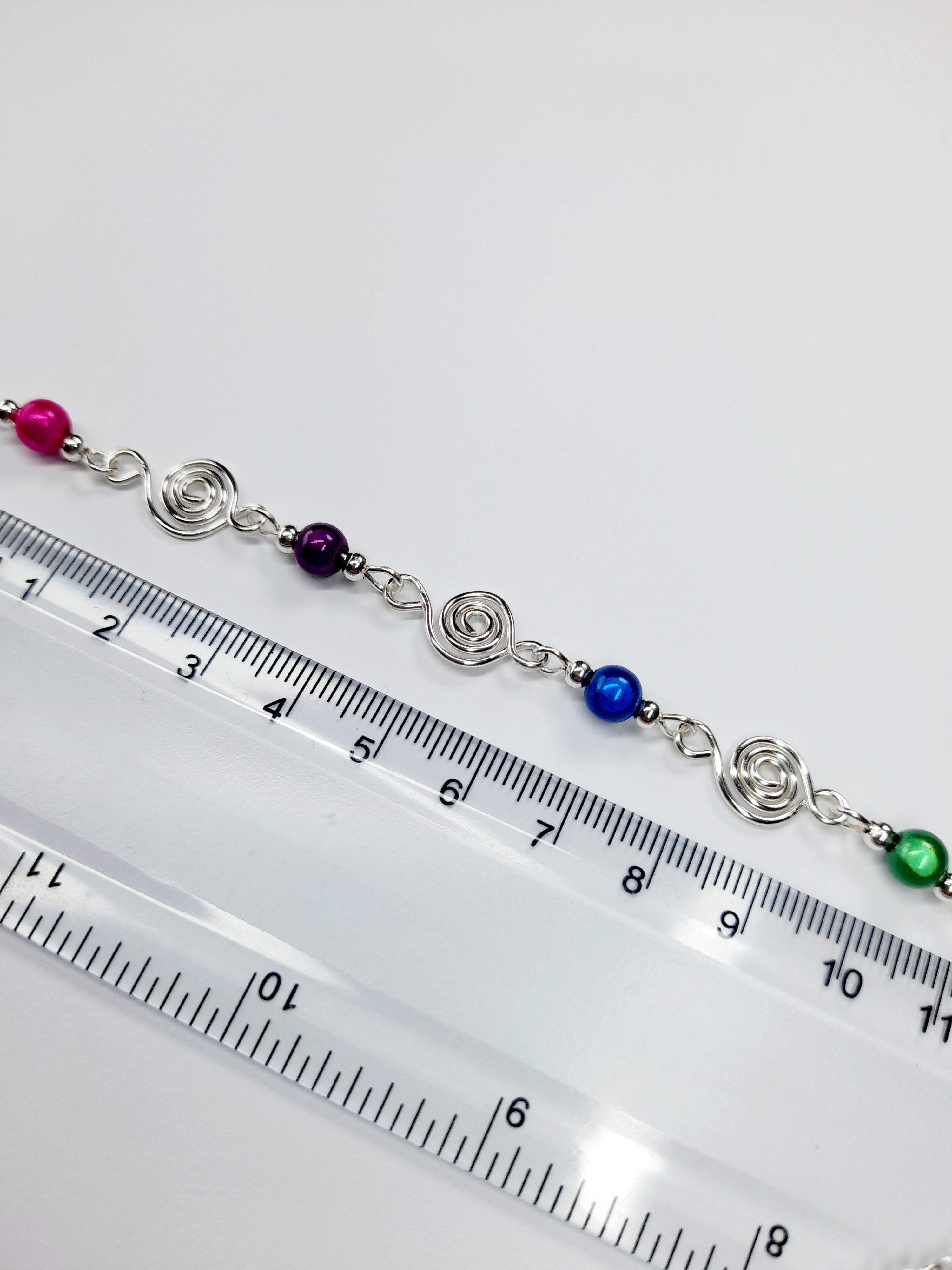 Dainty Super Swirly Rainbow Spiral Necklace – Colourful, Lightweight & Handmade