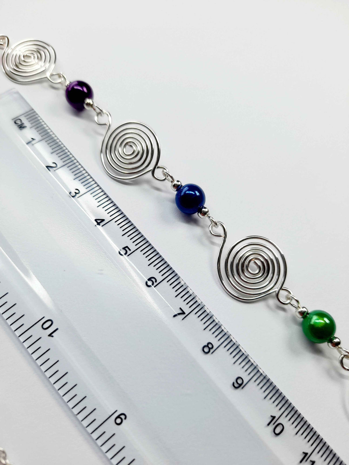 Handmade Rainbow Spiral Necklace – Colourful & Lightweight