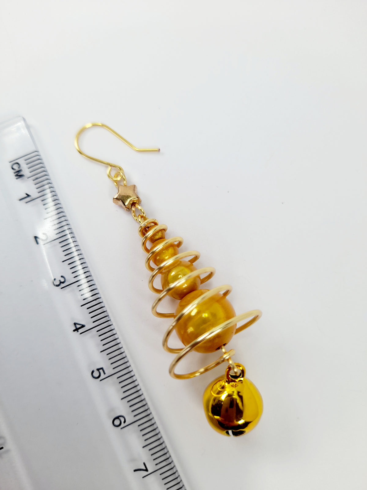 Gold Miracle Bead Christmas Tree Jewellery Set with Gold Jingle Bell - Just My Jewellery Shop